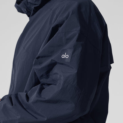 alo Men's Vantage Nylon Ripstop Track Jacket - Navy