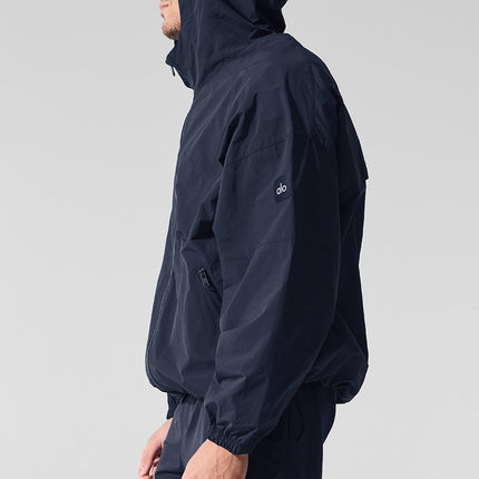 alo Men's Vantage Nylon Ripstop Track Jacket - Navy