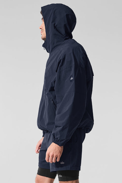alo Men's Vantage Nylon Ripstop Track Jacket - Navy