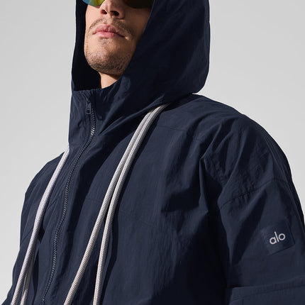 alo Men's Vantage Nylon Ripstop Track Jacket - Navy