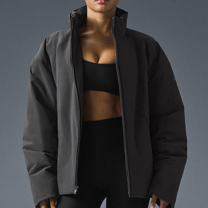 alo Women's Stretch Woven Notable Jacket - Anthracite