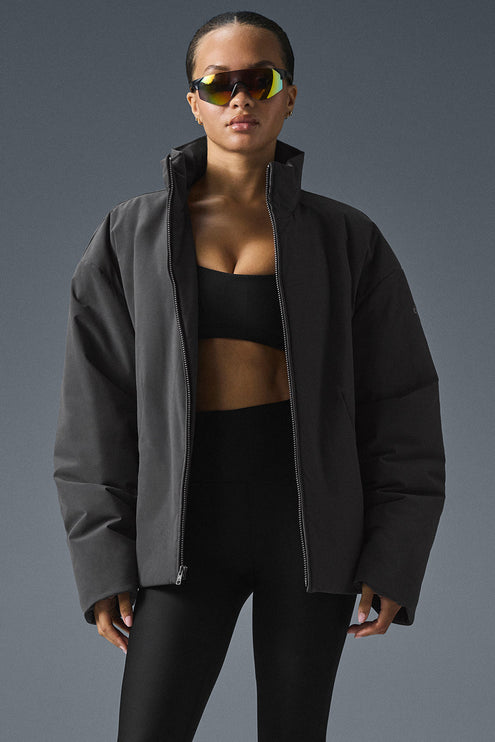 alo Women's Stretch Woven Notable Jacket - Anthracite