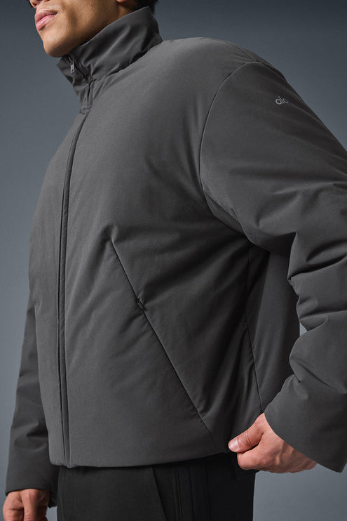 alo Men's Stretch Woven Notable Jacket - Anthracite