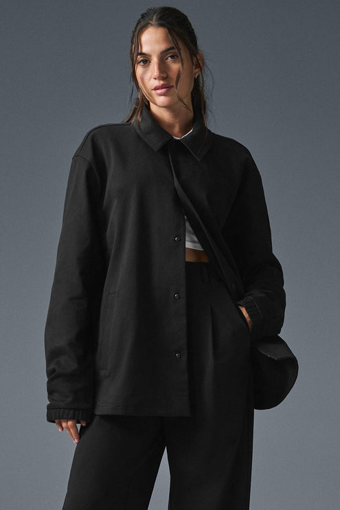 alo Women's Edition Sueded Jacket - Black