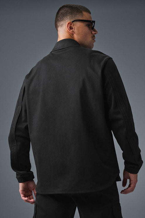 alo Men's Edition Sueded Jacket - Black