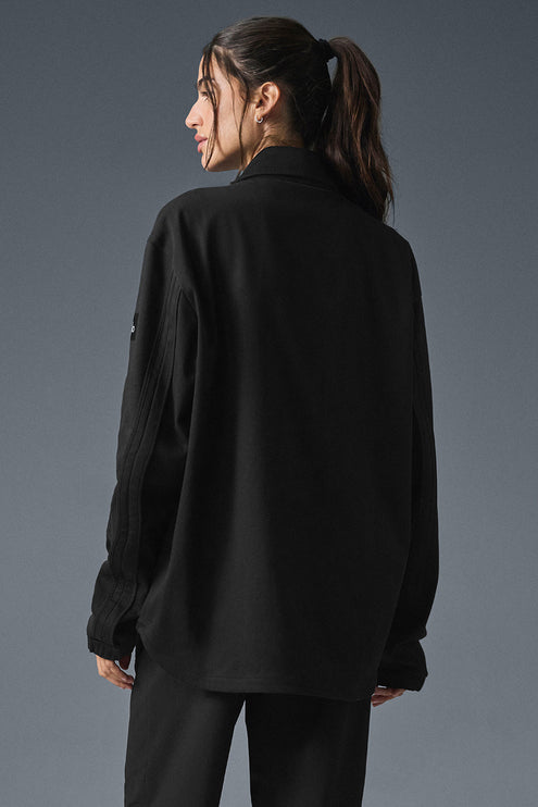 alo Women's Edition Sueded Jacket - Black
