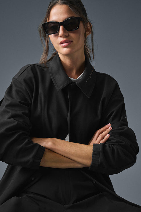 alo Women's Edition Sueded Jacket - Black