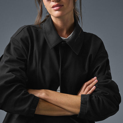 alo Women's Edition Sueded Jacket - Black