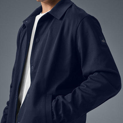 alo Men's Edition Sueded Jacket - Navy