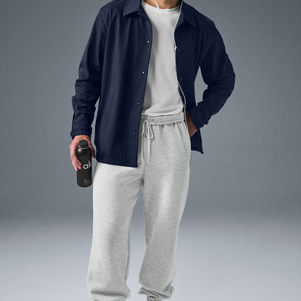 alo Men's Edition Sueded Jacket - Navy