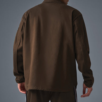 alo Men's Edition Sueded Jacket - Espresso
