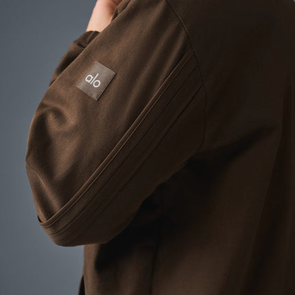 alo Men's Edition Sueded Jacket - Espresso