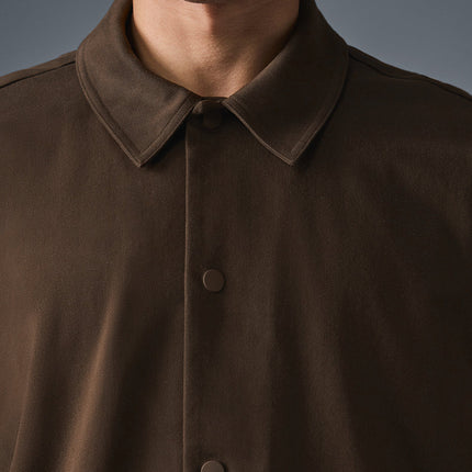 alo Men's Edition Sueded Jacket - Espresso