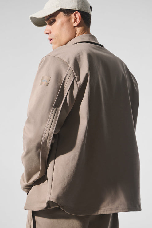 alo Men's Edition Sueded Jacket - Gravel