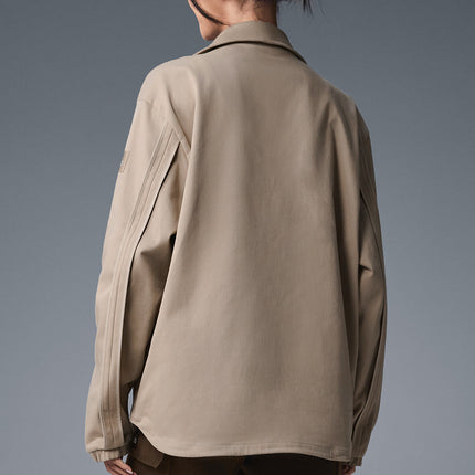 alo Women's Edition Sueded Jacket - Gravel