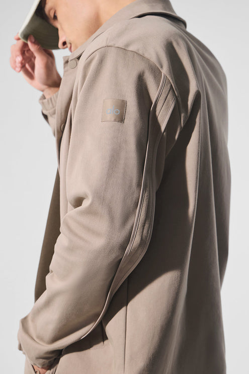 alo Men's Edition Sueded Jacket - Gravel