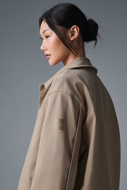 alo Women's Edition Sueded Jacket - Gravel