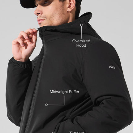 alo Men's Elemental Full-Zip Jacket - Black
