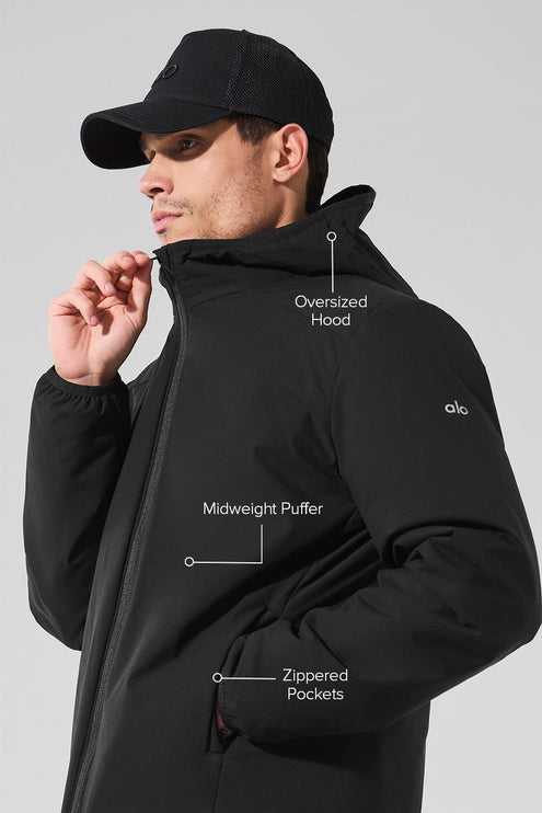 alo Men's Elemental Full-Zip Jacket - Black