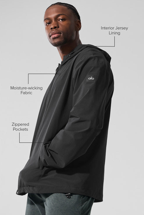 alo Men's Performance On-The-Go Jacket - Black