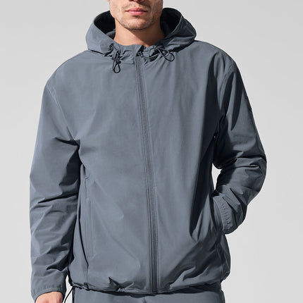 alo Men's Performance On-The-Go Jacket - Steel Grey