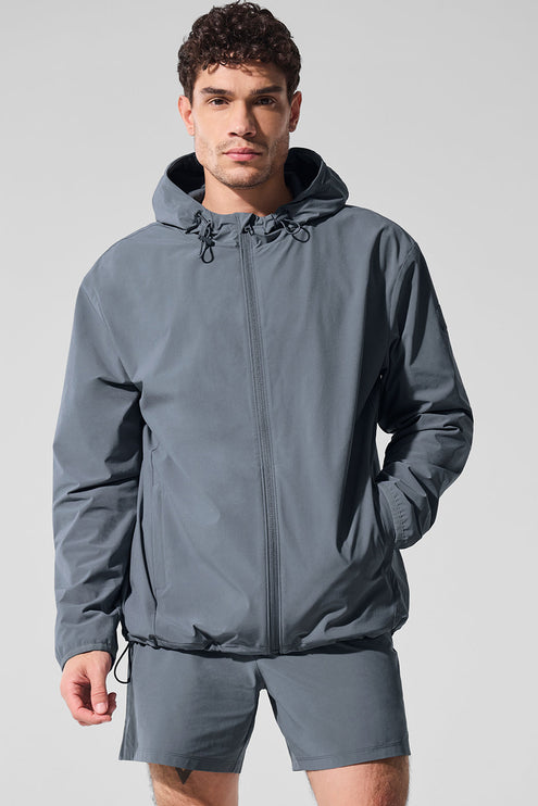 alo Men's Performance On-The-Go Jacket - Steel Grey