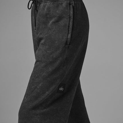 alo Women's Chill Vintage Wash Sweatpant - Black Wash