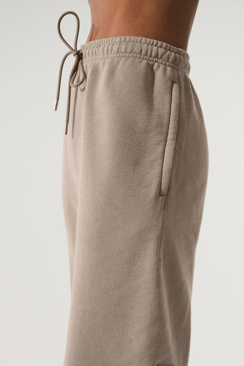 alo Women's Chill Vintage Wash Sweatpant - Gravel Wash