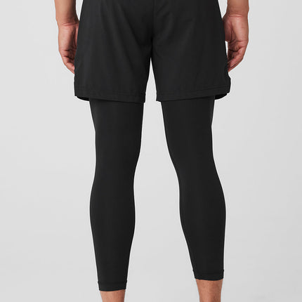 alo Men's Stability 2-In-1 Pant - Black/Black
