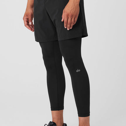 alo Men's Stability 2-In-1 Pant - Black/Black
