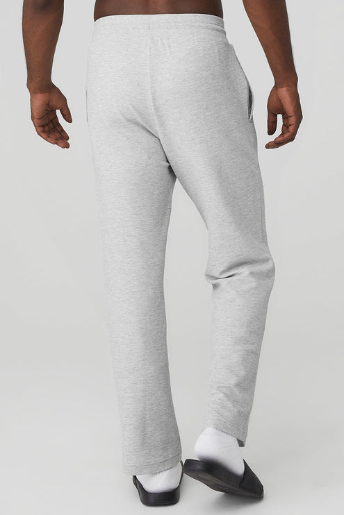 alo Men's Micro Waffle Fast Break Sweatpant - Athletic Heather Grey