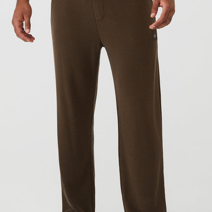 alo Men's Micro Waffle Fast Break Sweatpant - Espresso