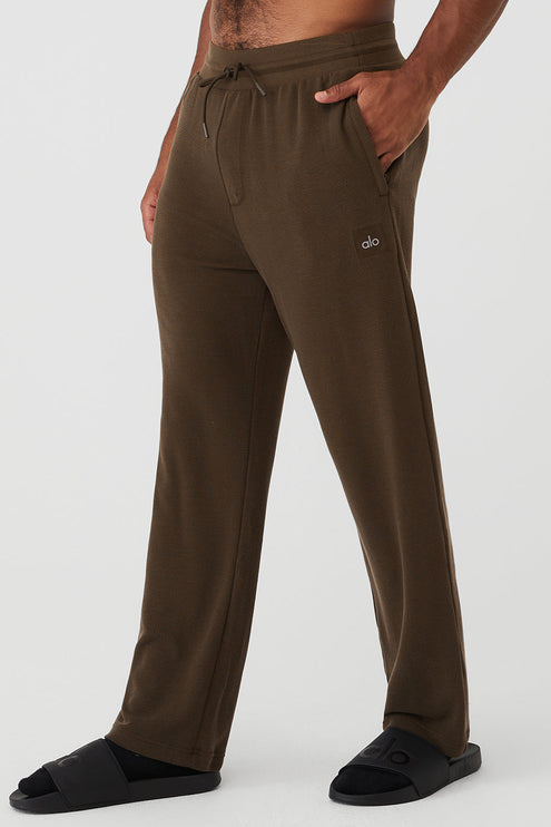 alo Men's Micro Waffle Fast Break Sweatpant - Espresso