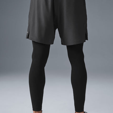 alo Men's 5" Revival 2-in-1 Pant - Anthracite/Black