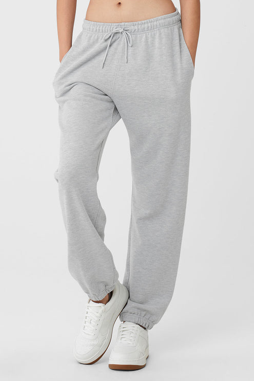 alo Women's Chill Sweatpant - Athletic Heather Grey