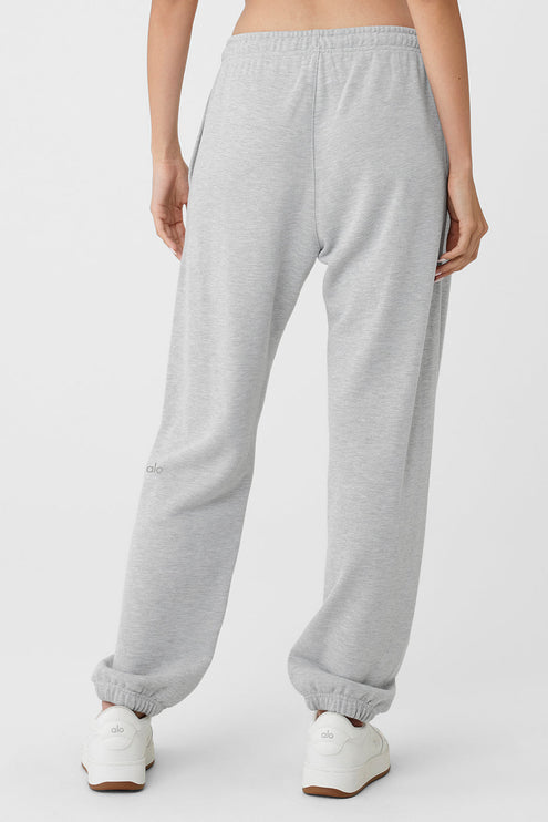 alo Women's Chill Sweatpant - Athletic Heather Grey