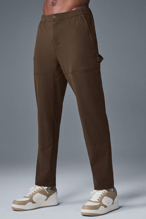 alo Men's Co-Op Carpenter Track Pant - Espresso