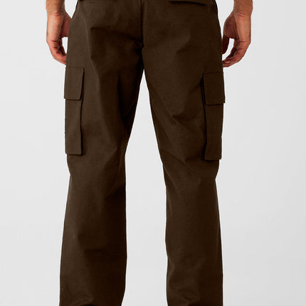 alo Men's Cargo Ripstop Trouser - Espresso