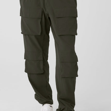 alo Women's Cargo Venture Pant - Stealth Green