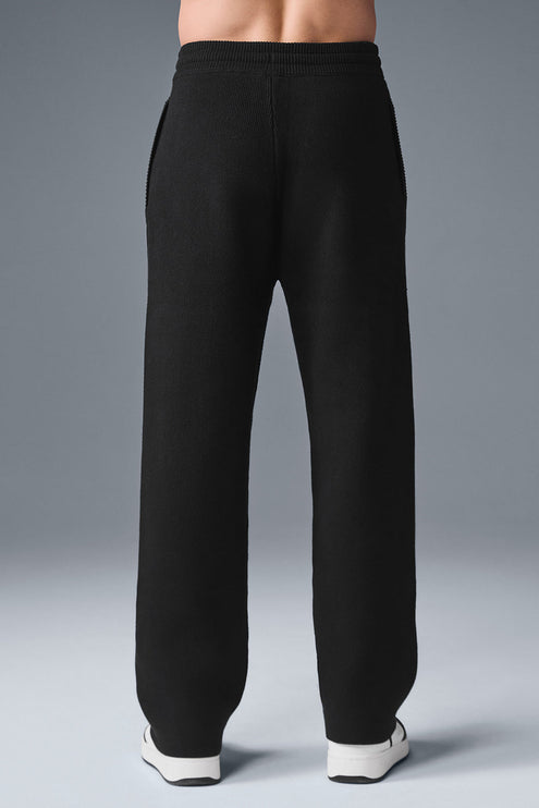 alo Men's Scholar Straight Leg Sweatpant - Black