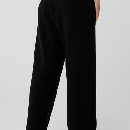 alo Women's Scholar Straight Leg Sweatpant - Black
