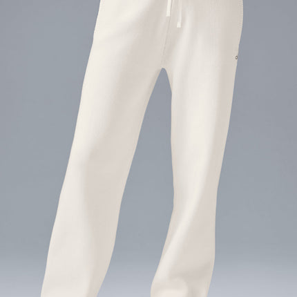 alo Women's Scholar Straight Leg Sweatpant - Ivory