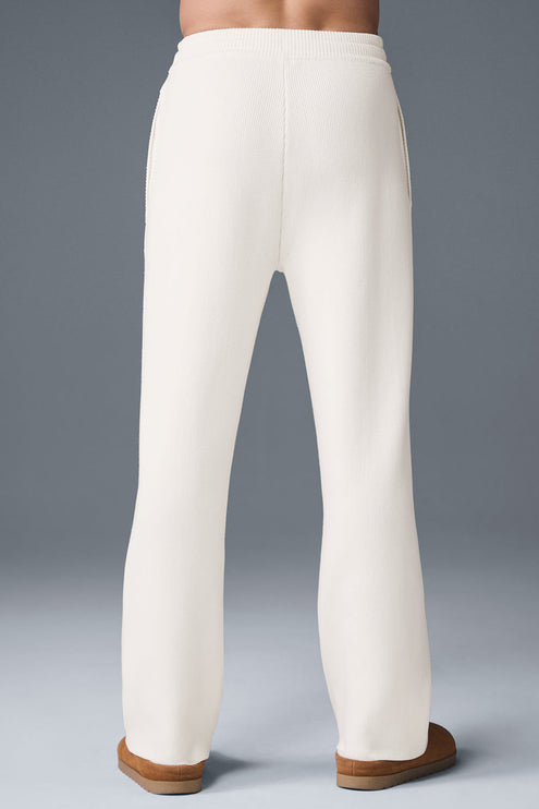 alo Men's Scholar Straight Leg Sweatpant - Ivory
