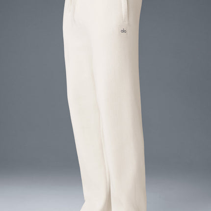 alo Men's Scholar Straight Leg Sweatpant - Ivory