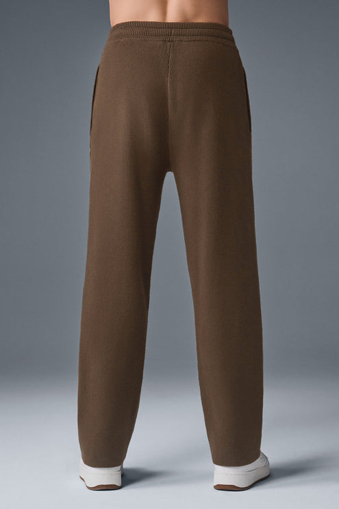 alo Men's Scholar Straight Leg Sweatpant - Espresso