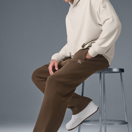 alo Men's Scholar Straight Leg Sweatpant - Espresso