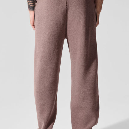 alo Men's Scholar Straight Leg Sweatpant - Mushroom Heather