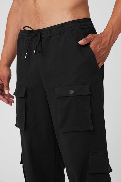 alo Men's Northstar Cargo Pant - Black