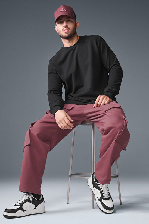 alo Men's Northstar Cargo Pant - Burgundy Truffle
