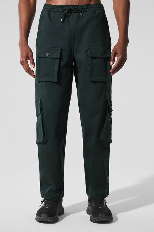 alo Men's Northstar Cargo Pant - Charcoal Green